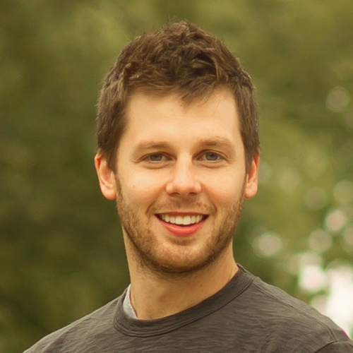 Tanner Brodhagen working on his laptop